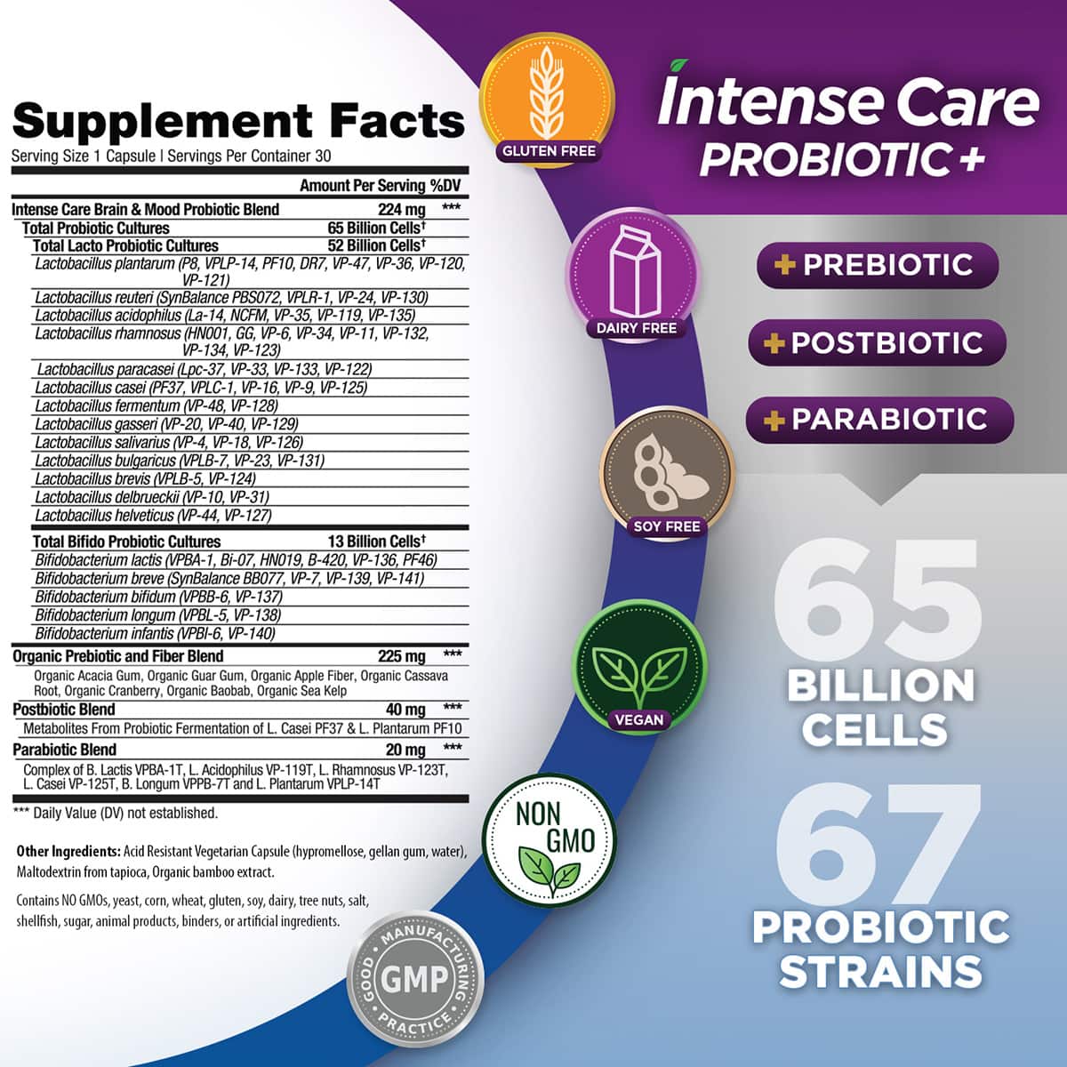 Intense Care Brain + Mood, 30ct - shelf - Image 2