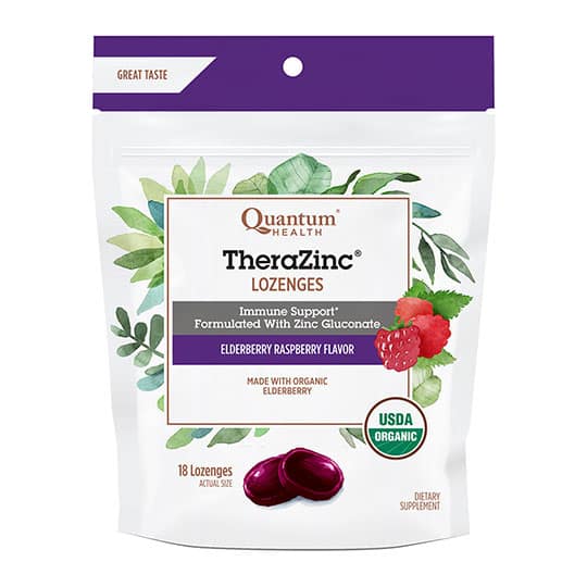 TheraZinc Elderberry Raspberry Lozenges