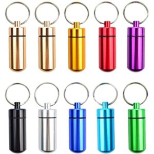 Pill box key chain