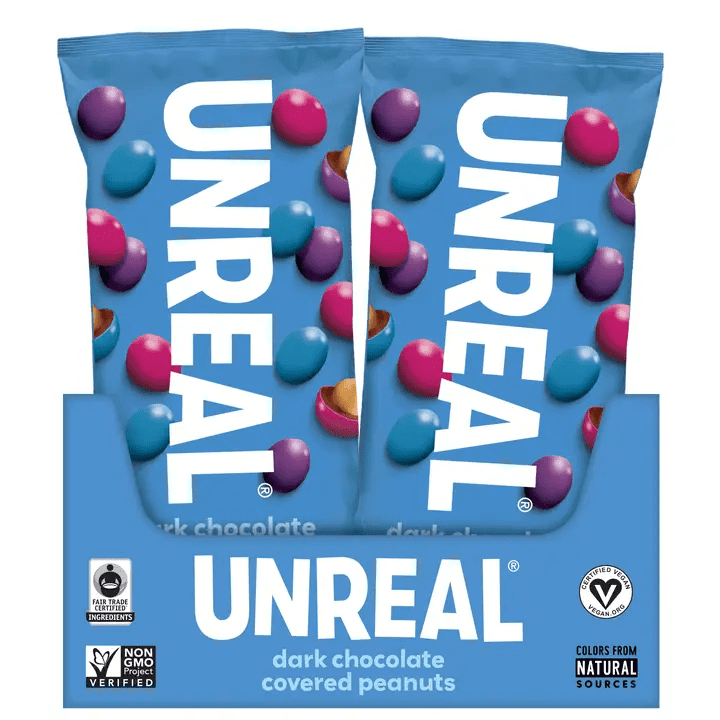 Dark Chocolate Peanut Gems Snack Bags - 12 count - case