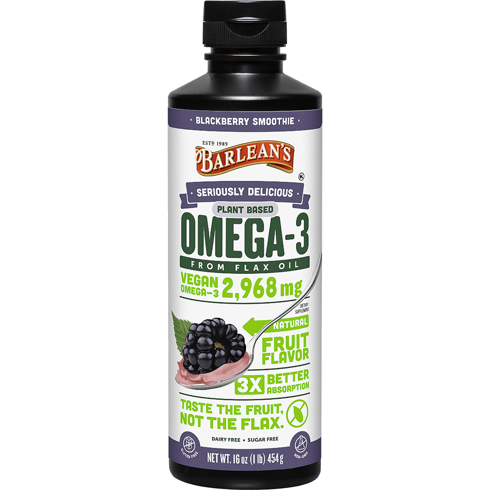 Seriously Delicious Fish Oil w/ Flax - Blackberry - 16oz