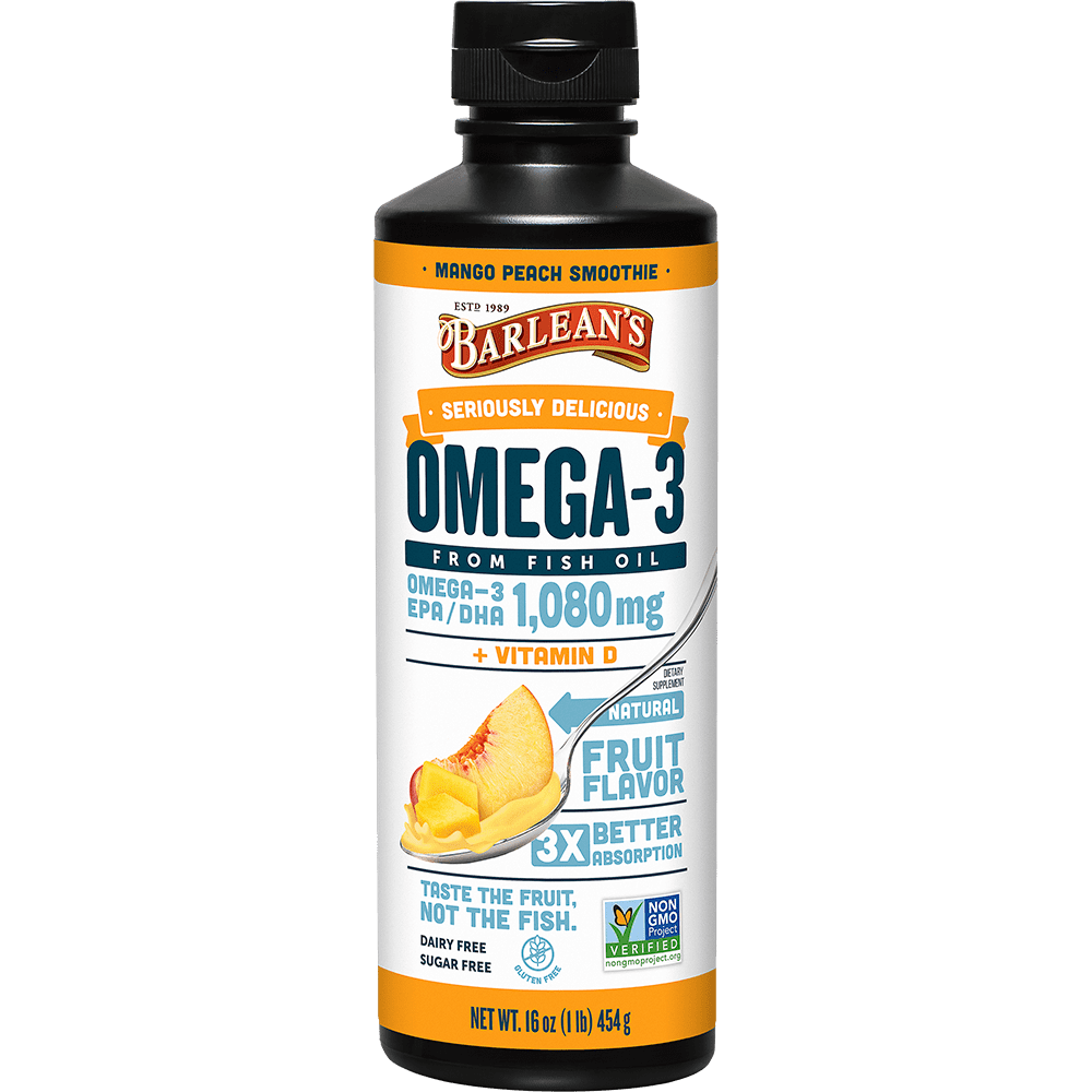 Seriously Delicious Fish Oil - Mango/Peach - 16oz