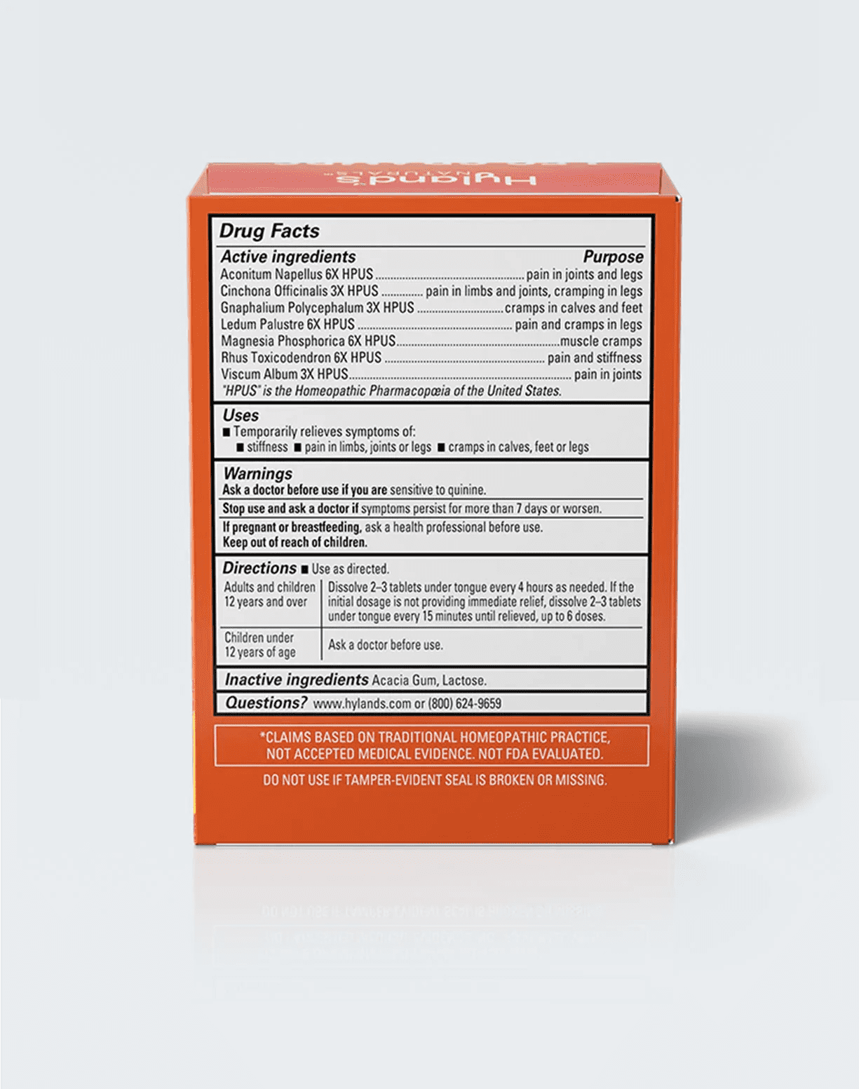 Hyland's Leg Cramps - 100 tablets - Image 2