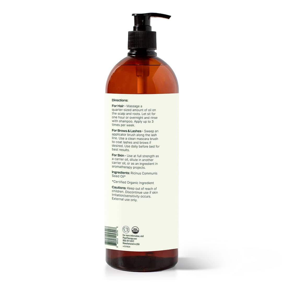 Organic Castor Carrier Oil 32 oz - Image 7