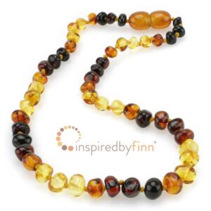 Baltic Amber - rainbow polished - kids - 10.5 -11.5