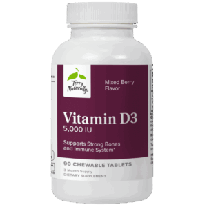 Vitamin D3 - 5000 IU (Chewable-Mixed Berry Flavored)