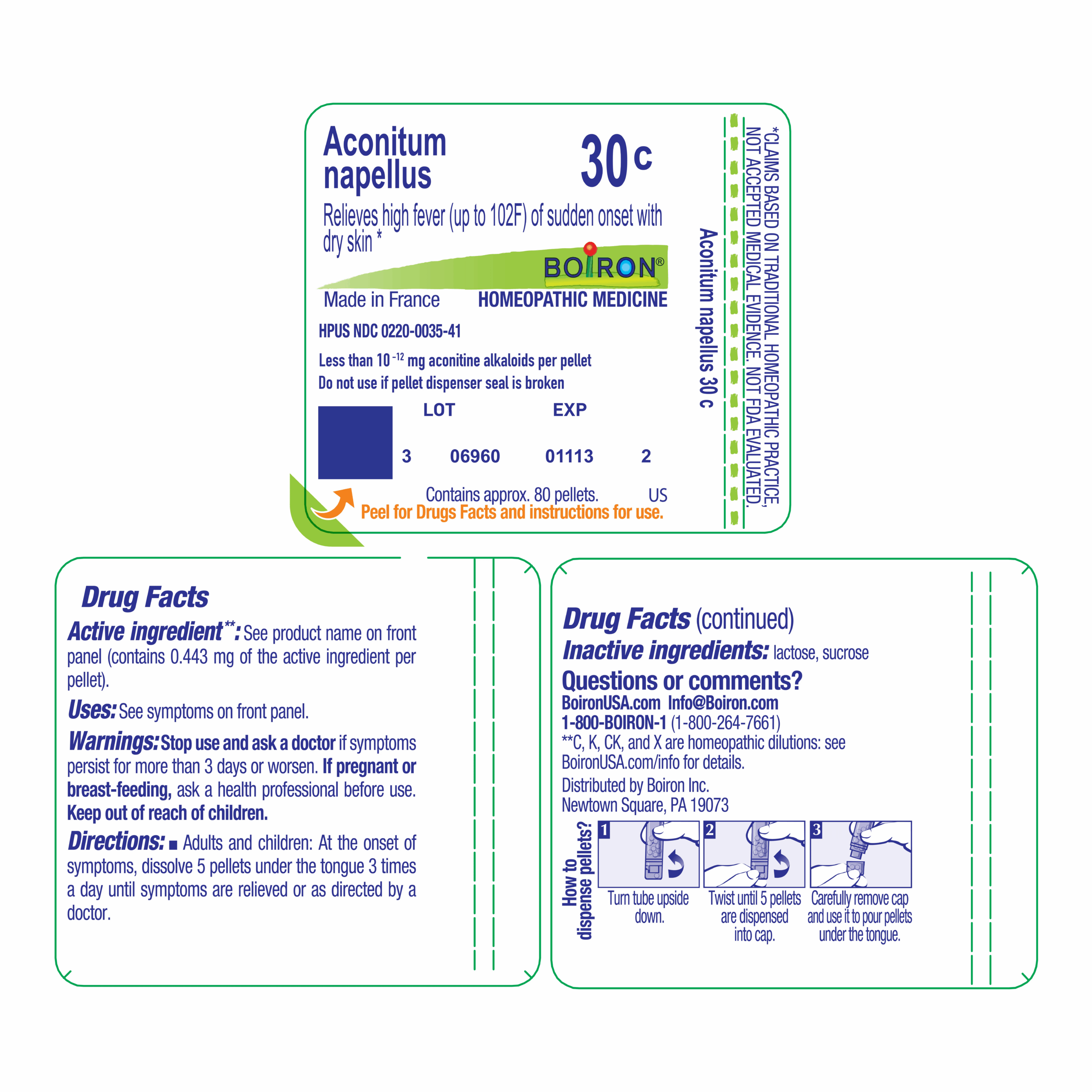 Homeopathic - 30x - 80 pellets Aconitum - Image 3