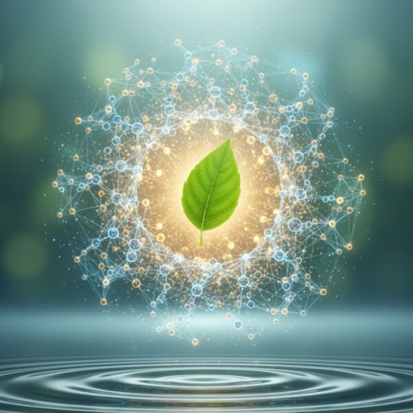 Abstract visual metaphor representing the root cause of health issues