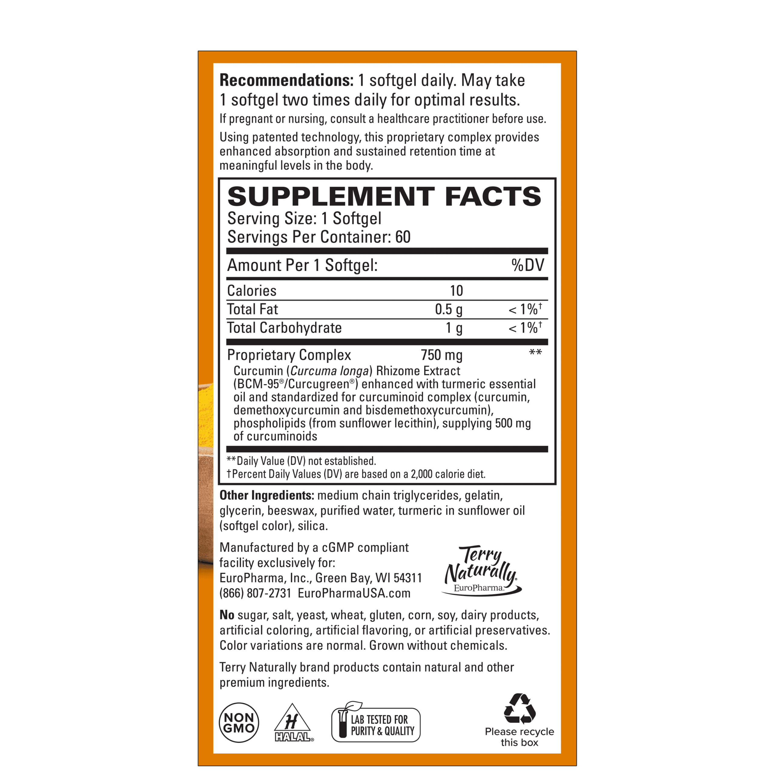 CuraMed 750mg - 120 softgels - Image 2