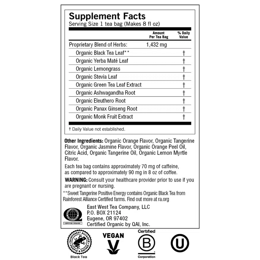 Yogi Positive Energy Tea - Sweet Tangerine - Image 2