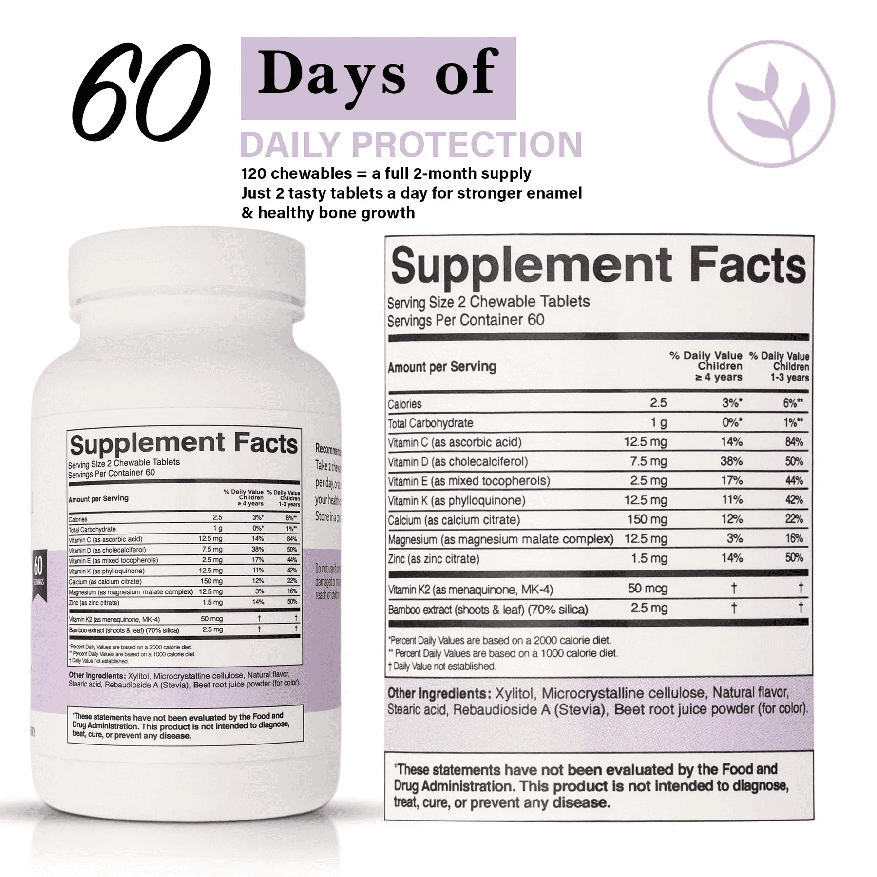 Chewable Tooth/Bone Formula - Kids Friendly - Image 3
